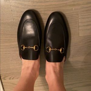 Black Gucci Mules